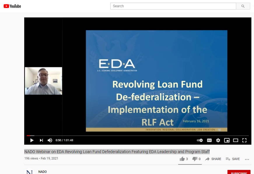 EDA / NADO Webinar Recording